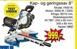 Harald Nyborg Kap- og geringssav 8'', DKK 999 tilbud