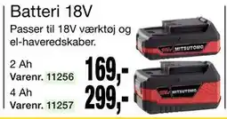 Harald Nyborg Batteri 18V tilbud