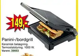 Harald Nyborg Panini-/bordgrill, DKK 149 tilbud