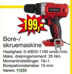 Harald Nyborg Bore-/ skruemaskine, DKK 199 tilbud