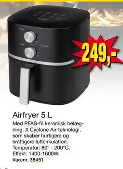 Harald Nyborg Airfryer 5 L, DKK 249 tilbud