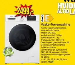 Harald Nyborg Vaske-Tørremaskine, DKK 2499 tilbud