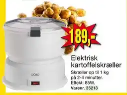 Harald Nyborg Elektrisk kartoffelskræller, DKK 189 tilbud