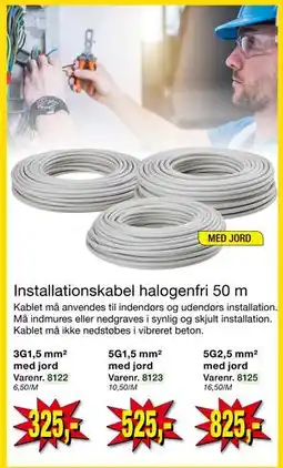 Harald Nyborg Installationskabel halogenfri 50 m tilbud