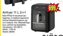 Harald Nyborg Airfryer 11 L 2-i-1, DKK 699 tilbud