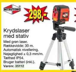 Harald Nyborg Krydslaser med stativ, DKK 298 tilbud