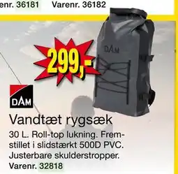 Harald Nyborg Vandtæt rygsæk, DKK 299 tilbud