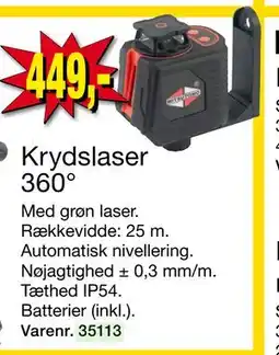 Harald Nyborg Krydslaser 360°, DKK 449 tilbud