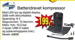 Harald Nyborg Batteridrevet kompressor, DKK 199 tilbud