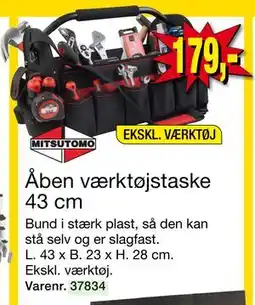 Harald Nyborg Åben værktøjstaske 43 cm, DKK 179 tilbud