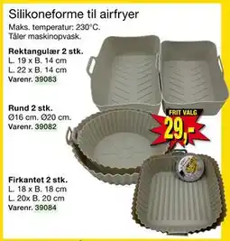 Harald Nyborg Silikoneforme til airfryer, DKK 29 tilbud