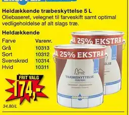 Harald Nyborg Heldækkende træbeskyttelse 5 L, DKK 174 tilbud