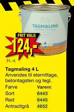 Harald Nyborg Tagmaling 4 L, DKK 124 tilbud