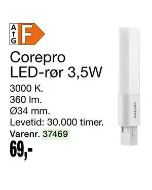 Harald Nyborg Corepro LED-rør 3,5W, DKK 69 tilbud