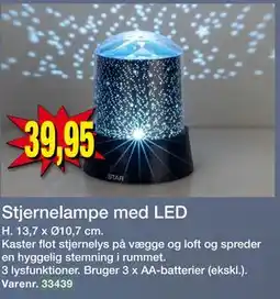 Harald Nyborg Stjernelampe med LED, DKK 39.95 tilbud