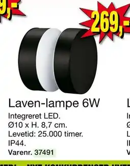 Harald Nyborg Laven-lampe 6W, DKK 269 tilbud