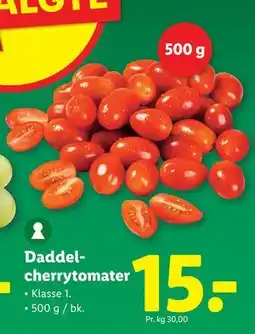 Lidl Daddelcherrytomater, DKK 15 tilbud