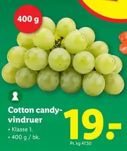 Lidl Cotton candyvindruer, DKK 19 tilbud
