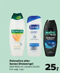 SuperBrugsen Palmolive eller Sanex Showergel tilbud