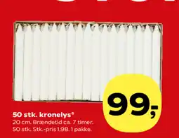 SuperBrugsen 50 stk. kronelys* tilbud