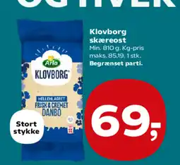 SuperBrugsen Klovborg skæreost tilbud