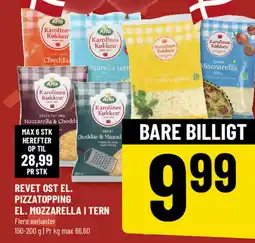 Løvbjerg Revet ost el. pizzatopping el. mozzarella i tern tilbud
