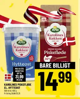 Løvbjerg Karolines piskefløde el. hytteost tilbud
