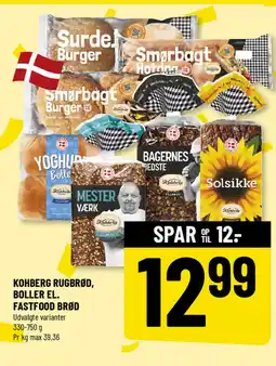 Løvbjerg Kohberg rugbrød, boller el. fastfood brød tilbud