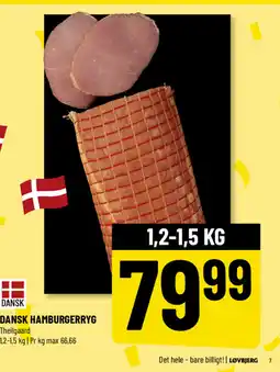 Løvbjerg DANSK HAMBURGERRYG tilbud