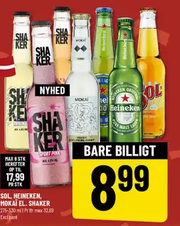 Løvbjerg SOL, HEINEKEN, MOKAÏ EL. SHAKER tilbud