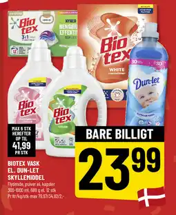 Løvbjerg BIOTEX VASK EL. DUN-LET SKYLLEMIDDEL tilbud