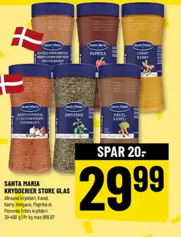 Løvbjerg SANTA MARIA KRYDDERIER STORE GLAS tilbud