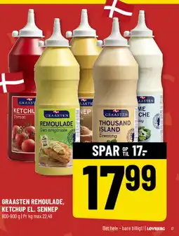 Løvbjerg GRAASTEN REMOULADE, KETCHUP EL. SENNEP tilbud