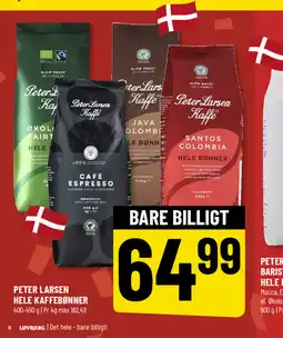 Løvbjerg PETER LARSEN HELE KAFFEBØNNER tilbud
