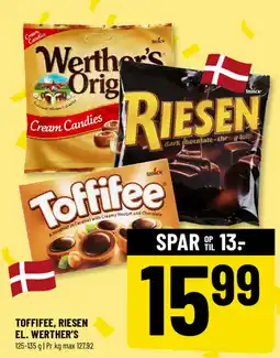 Løvbjerg TOFFIFEE, RIESEN EL. WERTHER'S tilbud