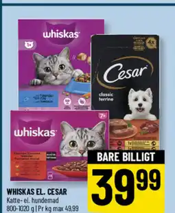 Løvbjerg WHISKAS EL. CESAR tilbud