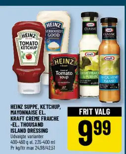 Løvbjerg Heinz suppe, ketchup, may -el. thousand onnaise el. kraft creme fraiche island dressing tilbud