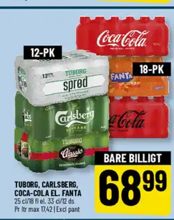 Løvbjerg TUBORG, CARLSBERG, COCA-COLA EL. FANTA tilbud