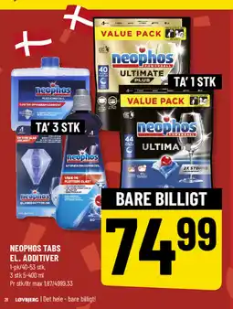 Løvbjerg NEOPHOS TABS EL. ADDITIVER tilbud