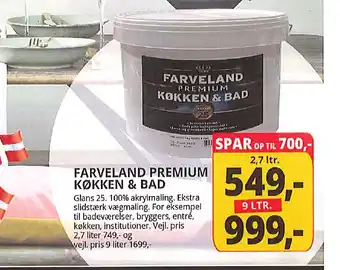 Farveland FARVELAND PREMIUM KØKKEN & BAD tilbud