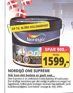 Farveland NORDSJÖ ONE SUPREME tilbud
