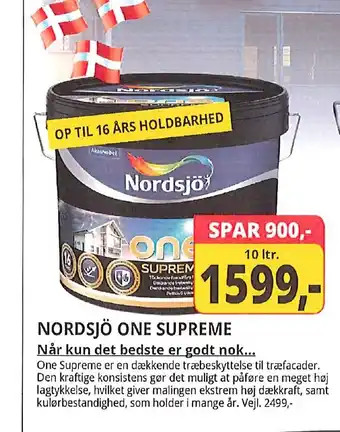 Farveland NORDSJÖ ONE SUPREME tilbud