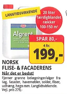 Farveland NORSK FLISE- & FACADERENS Når det er bedst! tilbud