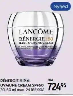 Matas RÉNERGIE H.P.N. UVMUNE CREAM SPF50 tilbud