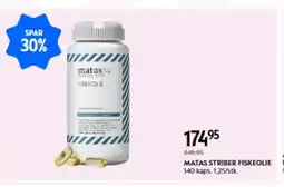 Matas MATAS STRIBER FISKEOLIE tilbud