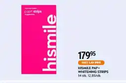 Matas HISMILE PAP+ WHITENING STRIPS tilbud