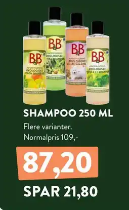 Plantorama SHAMPOO 250 ML, DKK 87.2 tilbud