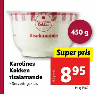 Let-Køb Karolines. Køkken risalamande tilbud