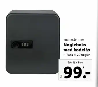 Nøgleboks med kodelås