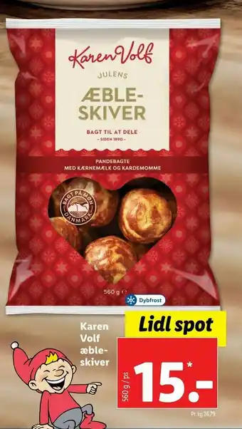 Let-Køb Karen Volf æble skiver tilbud